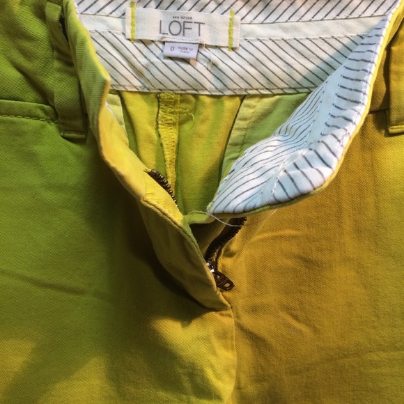 Loft Women's Lime Green Shorts - Picture 3 of 3